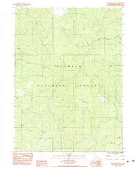 Download a high-resolution, GPS-compatible USGS topo map for Buckhorn Bally, CA (1983 edition)