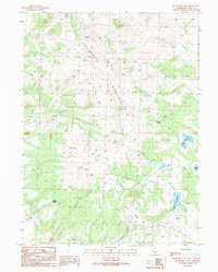 Download a high-resolution, GPS-compatible USGS topo map for Buckhorn Lake, CA (1989 edition)