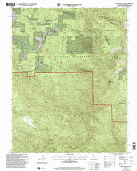 preview thumbnail of historical topo map of Mariposa County, CA in 2001