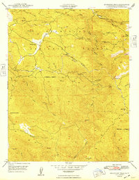 preview thumbnail of historical topo map of Mariposa County, CA in 1949