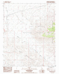 Download a high-resolution, GPS-compatible USGS topo map for Budweiser Wash, CA (1985 edition)