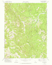 Download a high-resolution, GPS-compatible USGS topo map for Bull Creek, CA (1974 edition)