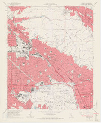Download a high-resolution, GPS-compatible USGS topo map for Burbank, CA (1967 edition)