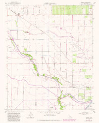 preview thumbnail of historical topo map of Fresno County, CA in 1954