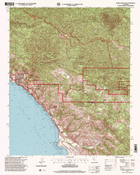 Download a high-resolution, GPS-compatible USGS topo map for Burro Mountain, CA (2000 edition)
