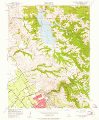 Download a high-resolution, GPS-compatible USGS topo map for Calaveras Reservoir, CA (1961 edition)