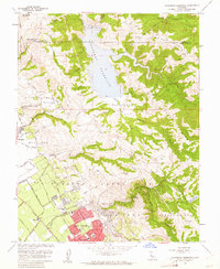 Download a high-resolution, GPS-compatible USGS topo map for Calaveras Reservoir, CA (1962 edition)