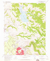 Download a high-resolution, GPS-compatible USGS topo map for Calaveras Reservoir, CA (1965 edition)