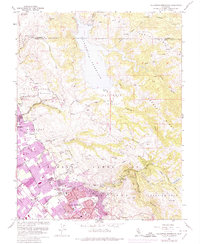 Download a high-resolution, GPS-compatible USGS topo map for Calaveras Reservoir, CA (1974 edition)