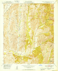 Download a high-resolution, GPS-compatible USGS topo map for Canada Gobernadora, CA (1949 edition)