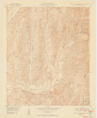 Download a high-resolution, GPS-compatible USGS topo map for Canada Gobernadora, CA (1949 edition)