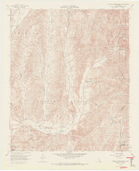 Download a high-resolution, GPS-compatible USGS topo map for Canada Gobernadora, CA (1970 edition)