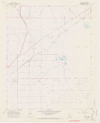 preview thumbnail of historical topo map of Kern County, CA in 1967