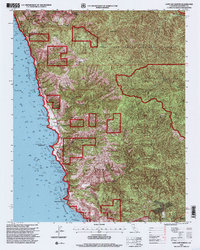 Download a high-resolution, GPS-compatible USGS topo map for Cape San Martin, CA (2000 edition)