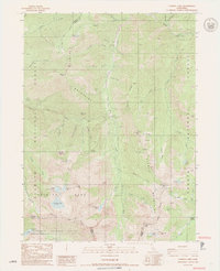 Download a high-resolution, GPS-compatible USGS topo map for Caribou Lake, CA (1991 edition)