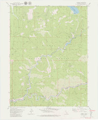 Download a high-resolution, GPS-compatible USGS topo map for Caribou, CA (1979 edition)