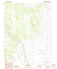 preview thumbnail of historical topo map of Mono County, CA in 1984