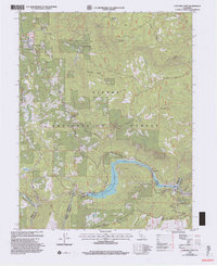 preview thumbnail of historical topo map of Madera County, CA in 1993