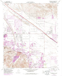 Download a high-resolution, GPS-compatible USGS topo map for Cathedral City, CA (1988 edition)