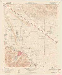 Download a high-resolution, GPS-compatible USGS topo map for Cathedral City, CA (1960 edition)