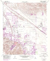 Download a high-resolution, GPS-compatible USGS topo map for Cathedral City, CA (1988 edition)