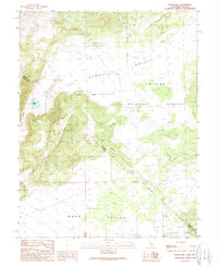 preview thumbnail of historical topo map of Mono County, CA in 1989