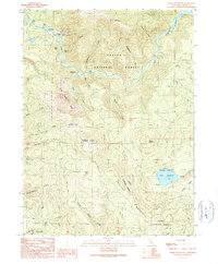 Download a high-resolution, GPS-compatible USGS topo map for Chalk Mountain, CA (1990 edition)