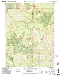 Download a high-resolution, GPS-compatible USGS topo map for Chanchelulla Peak, CA (2003 edition)