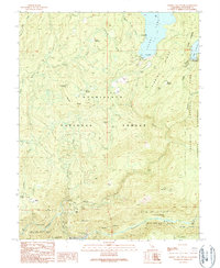 Download a high-resolution, GPS-compatible USGS topo map for Cherry Lake South, CA (1990 edition)