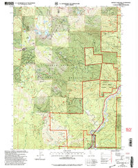 Download a high-resolution, GPS-compatible USGS topo map for Chicken Hawk Hill, CA (2003 edition)