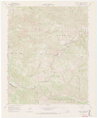 Download a high-resolution, GPS-compatible USGS topo map for Chimney Canyon, CA (1968 edition)