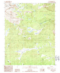 Download a high-resolution, GPS-compatible USGS topo map for Cirque Peak, CA (1988 edition)