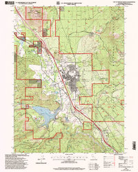 Usgs 1 24000 Scale Quadrangle For City Of Mount Shasta Ca 1998