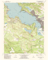 Download a high-resolution, GPS-compatible USGS topo map for Clearlake Highlands, CA (1993 edition)