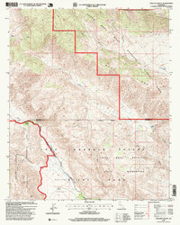 preview thumbnail of historical topo map of Riverside County, CA in 1996