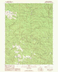 Download a high-resolution, GPS-compatible USGS topo map for Comptche, CA (1991 edition)