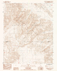 Download a high-resolution, GPS-compatible USGS topo map for Confidence Hills West, CA (1985 edition)