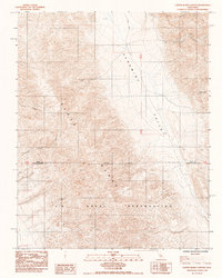 Download a high-resolution, GPS-compatible USGS topo map for Copper Queen Canyon, CA (1984 edition)