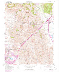 preview thumbnail of historical topo map of Solano County, CA in 1951