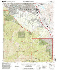 Download a high-resolution, GPS-compatible USGS topo map for Corona South, CA (2000 edition)
