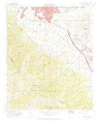 Download a high-resolution, GPS-compatible USGS topo map for Corona South, CA (1969 edition)