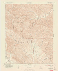 Download a high-resolution, GPS-compatible USGS topo map for Cosio Knob, CA (1953 edition)