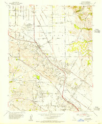 Download a high-resolution, GPS-compatible USGS topo map for Cotati, CA (1955 edition)