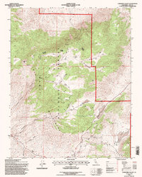 Download a high-resolution, GPS-compatible USGS topo map for Cowhorn Valley, CA (1997 edition)