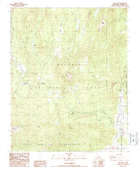 Download a high-resolution, GPS-compatible USGS topo map for Crag Peak, CA (1987 edition)