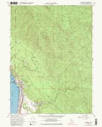 Download a high-resolution, GPS-compatible USGS topo map for Crannell, CA (1986 edition)