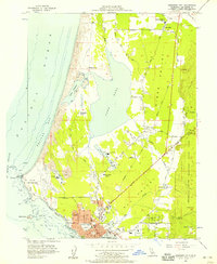 1956 Map of Crescent City, 1957 Print