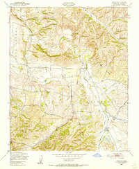 Download a high-resolution, GPS-compatible USGS topo map for Creston, CA (1956 edition)