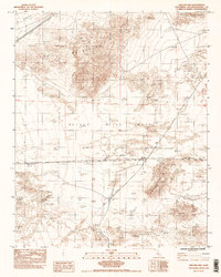 Download a high-resolution, GPS-compatible USGS topo map for Crucero Hill, CA (1983 edition)
