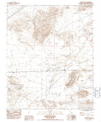 Download a high-resolution, GPS-compatible USGS topo map for Crucero Hill, CA (1985 edition)